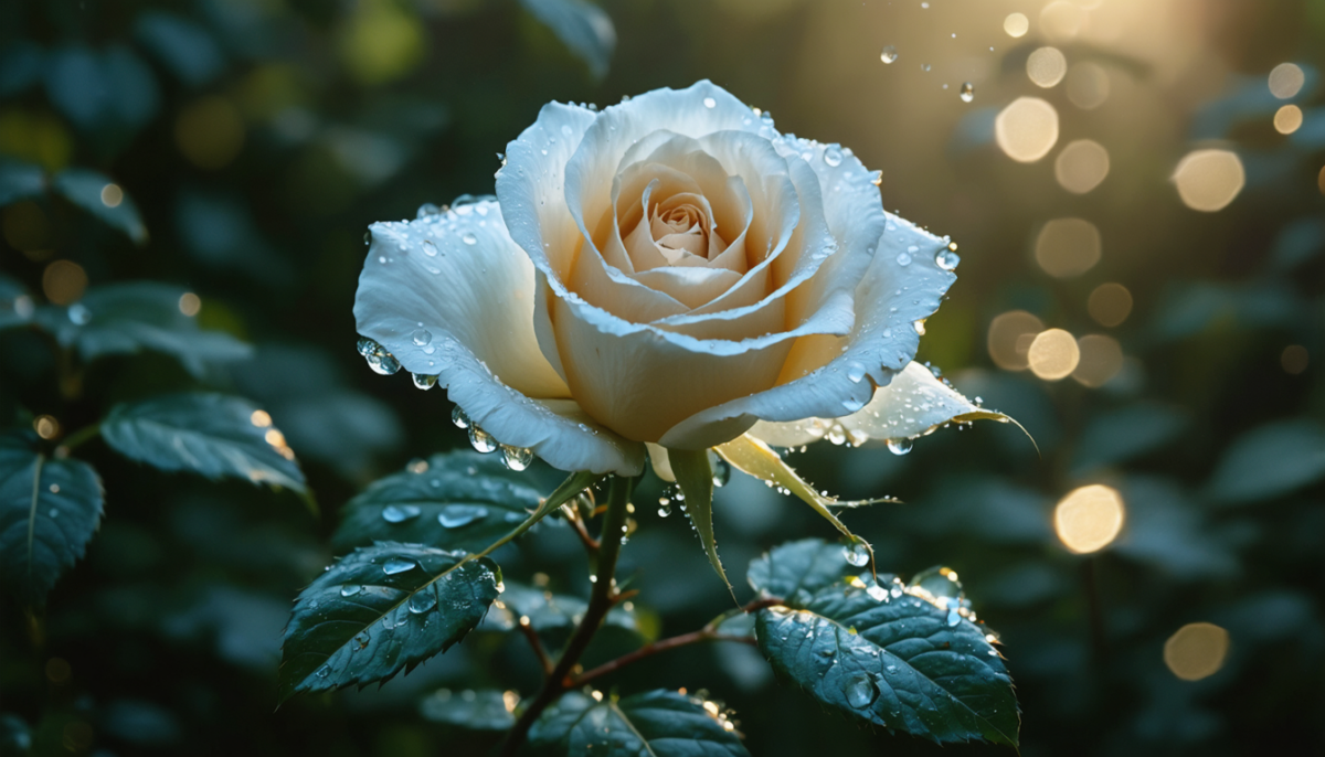 explorez la signification profonde de la rose blanche et découvrez le secret caché derrière ce symbole intemporel de pureté et d'innocence.