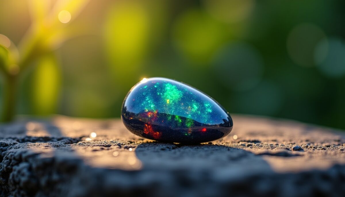 Opale Noire : À la découverte de ses origines, vertus et significations en lithothérapie