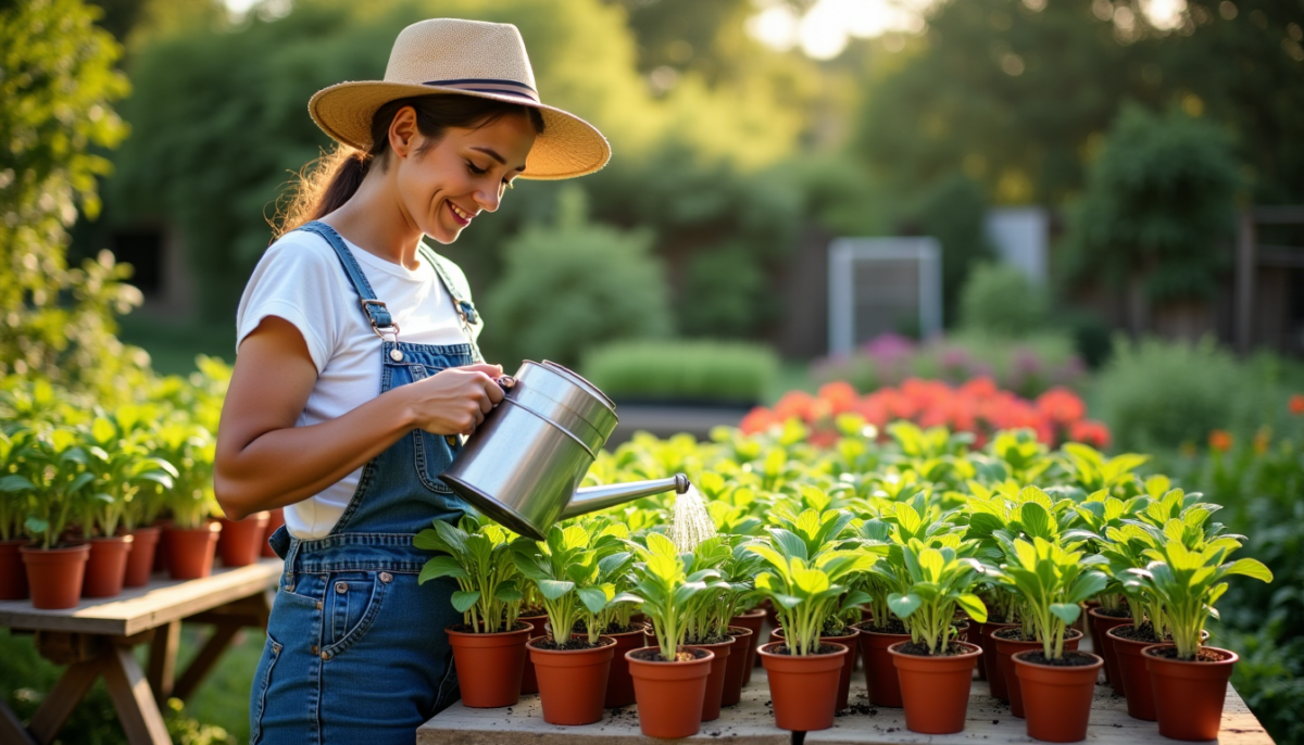 Passer aux semis bio en pots : gains concrets au potager